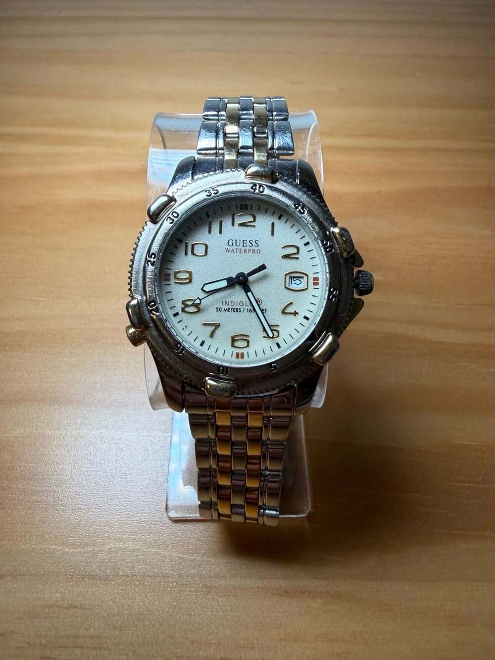 Guess Waterpro Indiglo Two Tone Steel Watch
